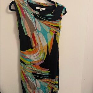Trina Turk Vibrant Abstract Midi Dress